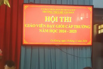 Trường THCS Bế Văn Đàn tổ chức Hội thi giáo viên Dạy giỏi cấp trường năm học 2024-2025