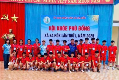 TRƯỜNG THCS BẾ VĂN ĐÀN TÍCH CỰC THAM GIA HỘI KHỎE PHÙ ĐỔNG XÃ EA RỐK LẦN THỨ I NĂM 2025